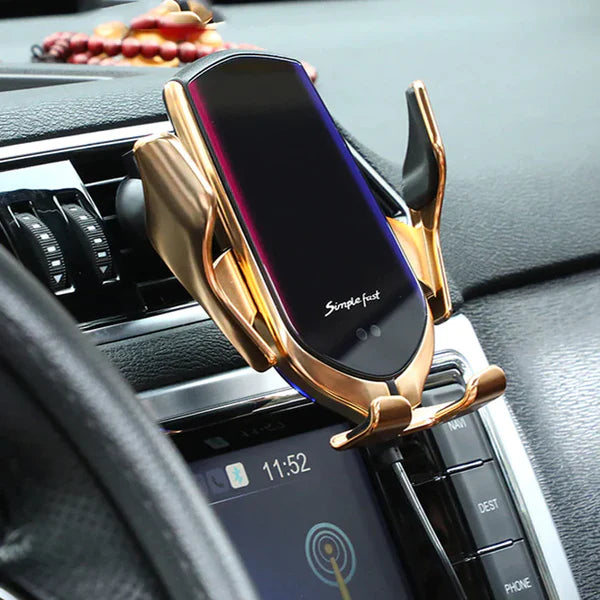 AUTO CLAMPING WIRELESS CAR CHARGER