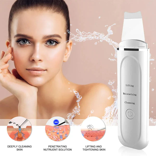 ULTRASONIC FACIAL SKIN SCRUBBER