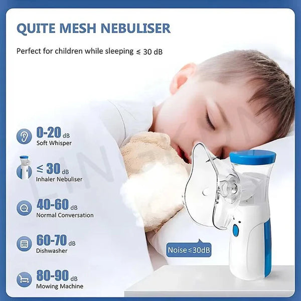 Imported Portable & Rechargeable Inhaler Nebulizer For Kids And Adults