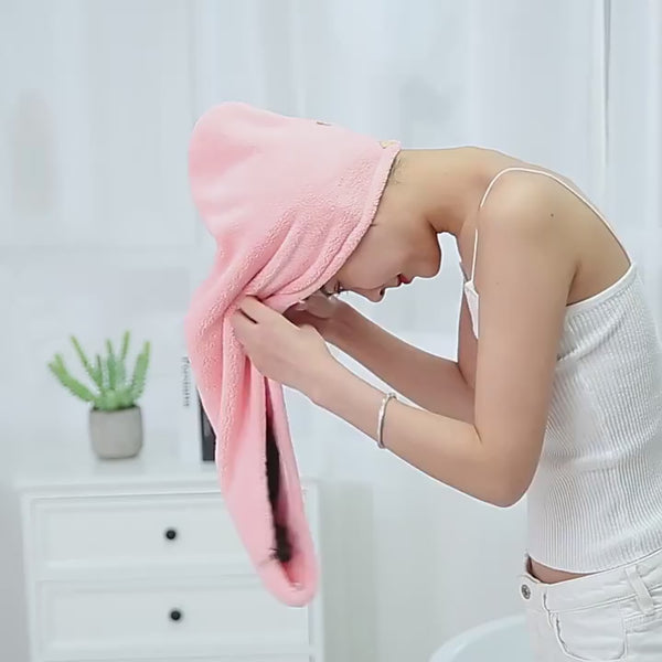 MULTI COLOR HAIR DRYER CAP TOWEL FOR WOMEN